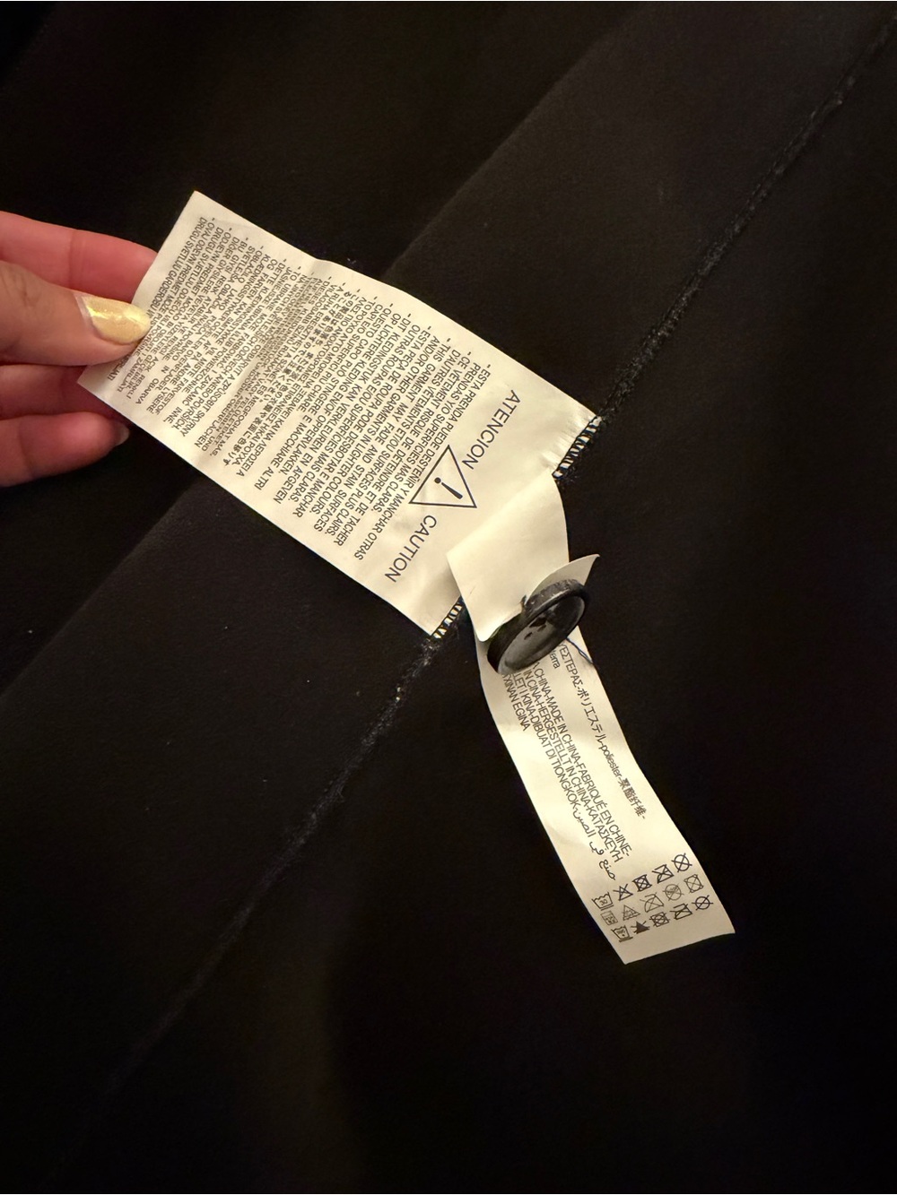 ZARA Black Double-Breasted Coat - Picture 4 of 9